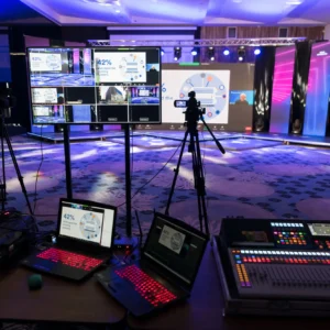 Realización multicámara para streaming de evento corporativo en Madrid